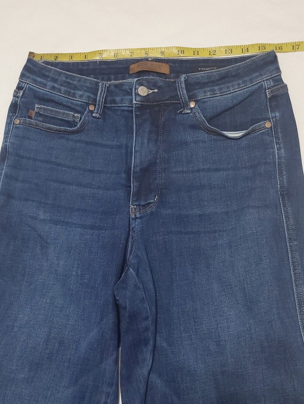 Judy Blue High Rise Straight Leg Jeans Womens Size 14 - Picture 10 of 12
